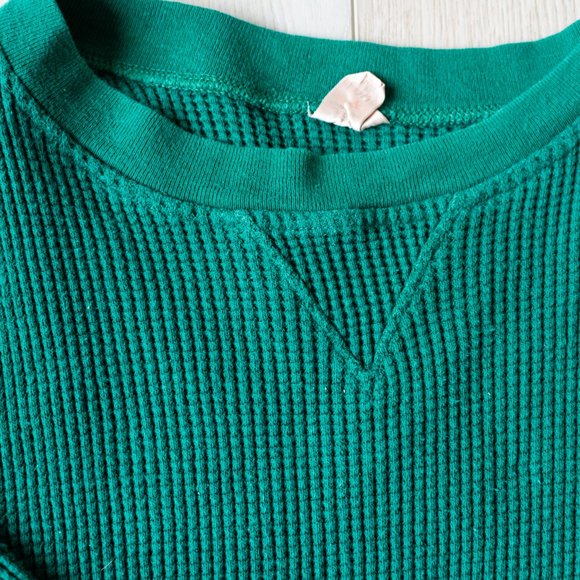 Mini waffle knit vintage Stanfield's XL sweater - Picture 4 of 10